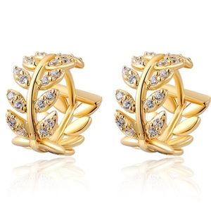 Gold Tone with CZ accents !